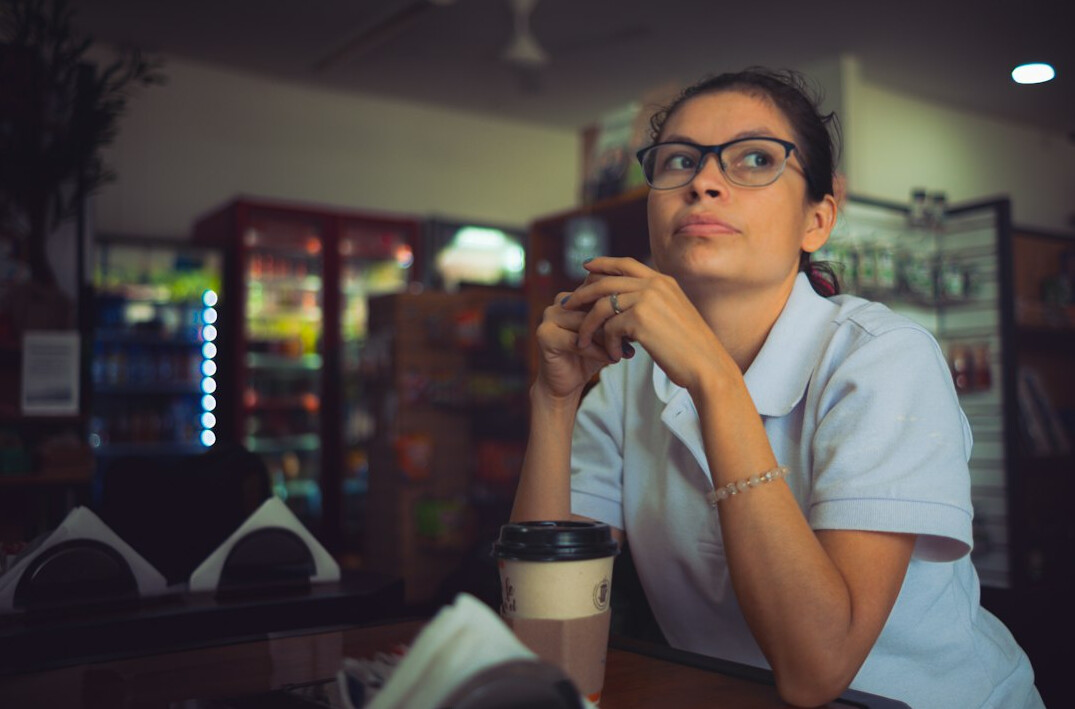 healthcare worker managing stress