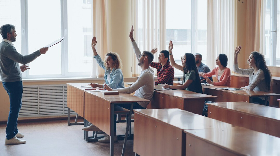 medical students in lecture hall