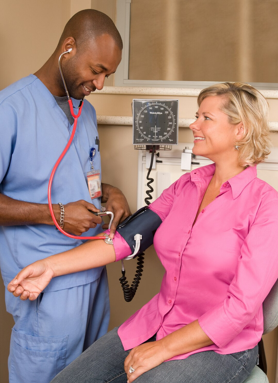 nurse practicing skills