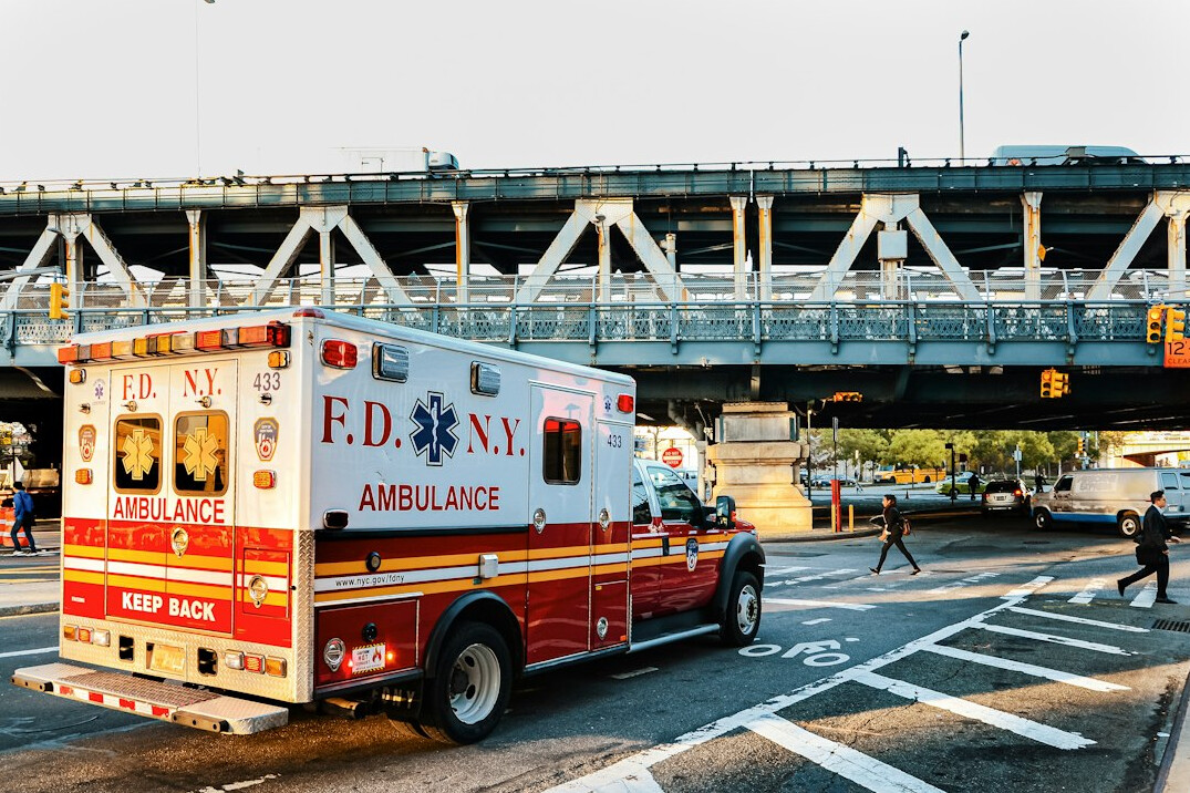paramedic responding to emergency